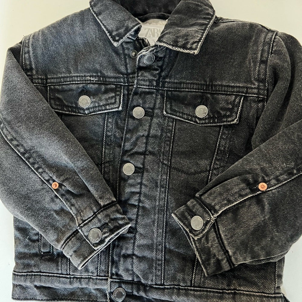 Zara Kids Sherpa Denim Jacket